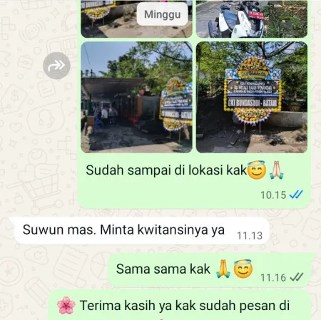 Pengiriman Papan Bunga Duka Prantaan Bogorejo