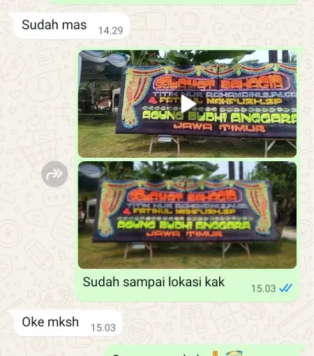 Pengiriman Papan Bunga Prantaan Bogorejo