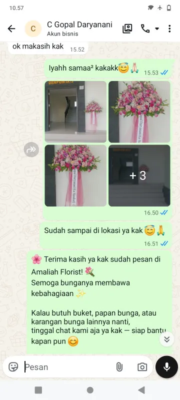 Pengiriman Karangan Bunga Prantaan Bogorejo